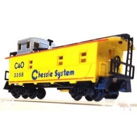 Model Power Scala N   Offset Cupola Caboose Chessie Sys C&O