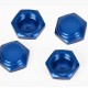 TUERCAS PARA LLANTA ANTIPOLVO (4 PZAS.) AZUL METÁLICO